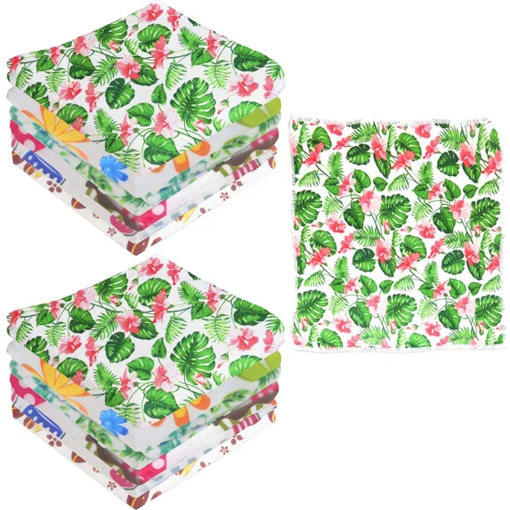 12 Pc Premium Dish Wash Cloths Microfiber Rag Car Drying Towels Kitchen Cleaning