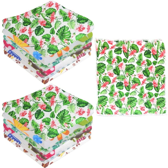 12 Pc Premium Dish Wash Cloths Microfiber Rag Car Drying Towels Kitchen Cleaning