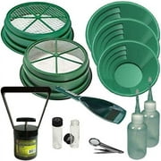 12 Pc Prospecting-Mining-Panning Kit- 2- Classifiers 3 Pans,+ More!!