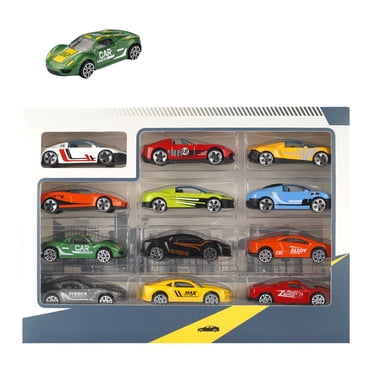 12 Pack Pull Back School Bus Toys - 3.2 Inch Die-cast Metal Yellow Buses Friction Powered