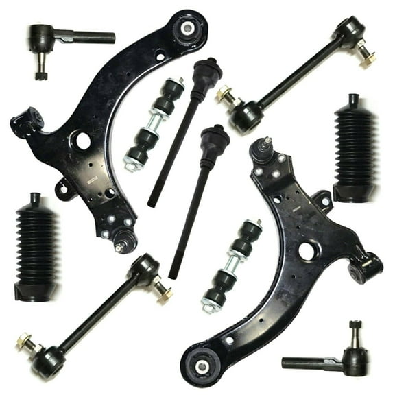 12 Pc Rear & Front Suspension Kit Tie Rod Linkages & Sway Bars, Rack & Pinion Bellow Boot, Control Arms & Ball Joints Fits select: 2000-2013 CHEVROLET IMPALA, 2014-2015 CHEVROLET IMPALA LIMITED