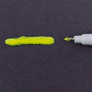 12 Pc Set Yellow Fine Tip Pump Squeeze Super Met-Al Paint Marker Pens Metal  Ston