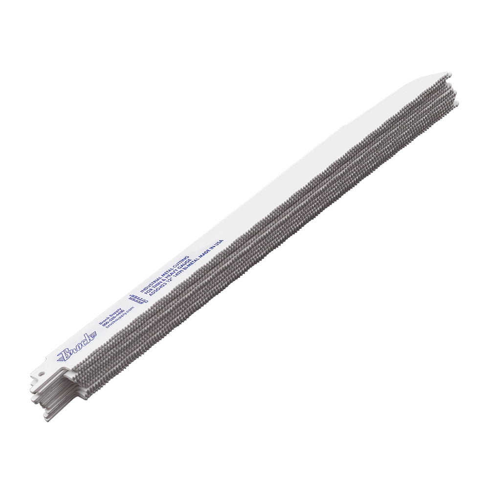 12 Pc Set Pack Super Cutter Reciprocating Saw Blades Thin & Heavy Gauge Metal 12" x 7/8" x .062 for Industrial Fire & Rescue