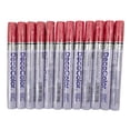 thumbnail image 1 of 12 Pc Set Red Decocolor Paint Marker Pens Broad Line Point Glossy Opaque on Metal Wood Glass Stone for Industrial Auto Trade Arts, 1 of 9