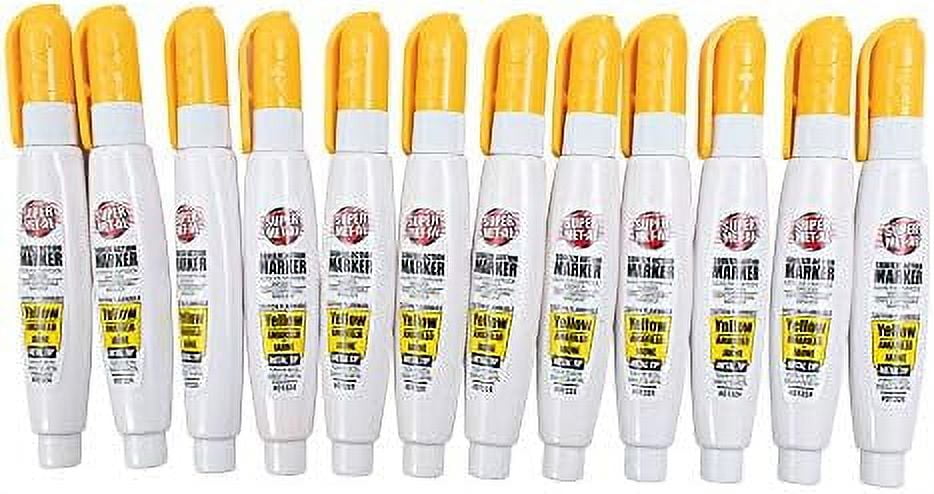 12-Pack White Fine Tip Paint Marker Pens - 1.4mm Stroke, Weatherproof For Metal, Glass, Plastic, Stone