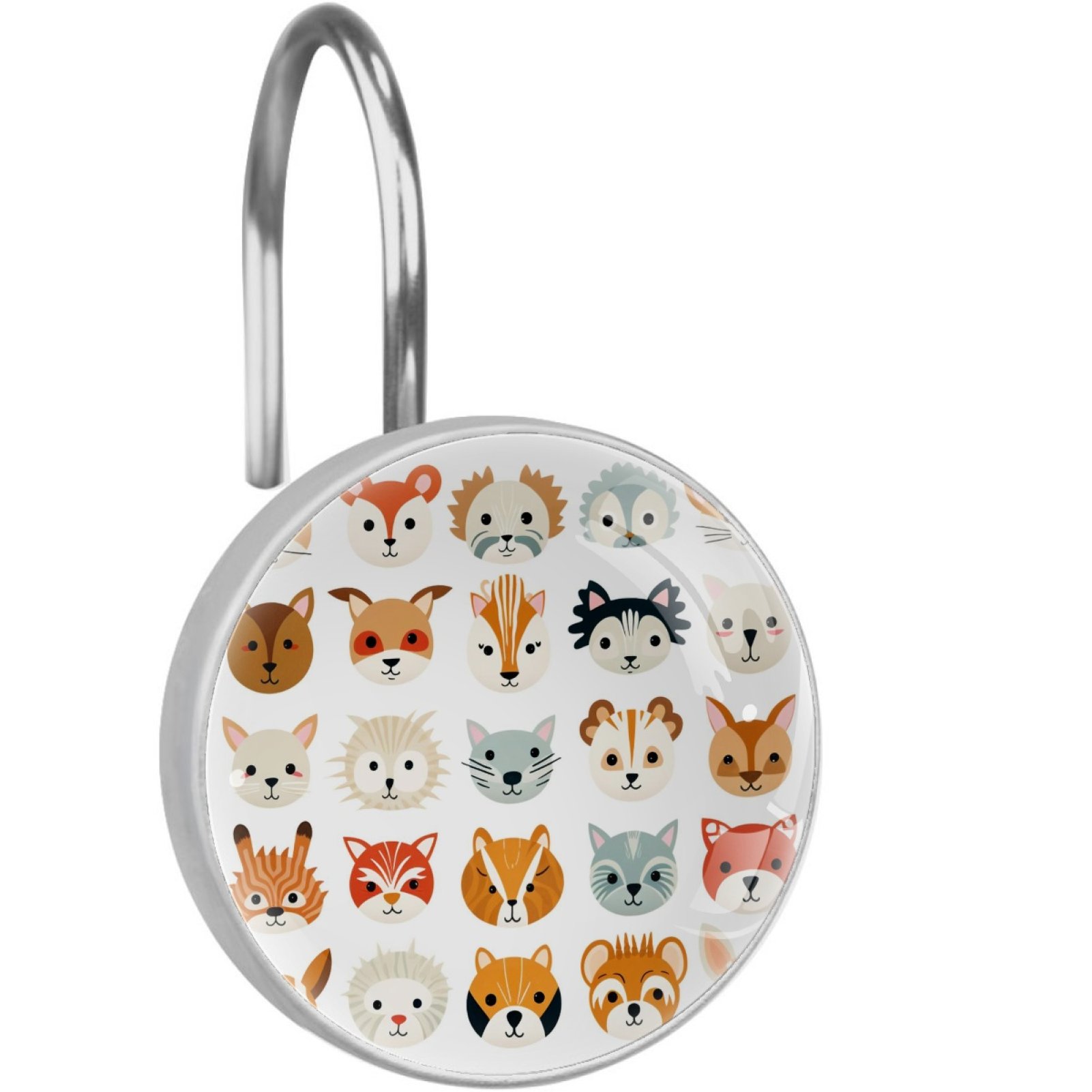 12Pc,Shower Curtain Hooks,Shower Hooks for Shower Curtain,Cartoon