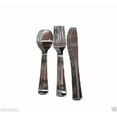 thumbnail image 1 of 12-Pc Silver-Look Stainless Steel-Look Plastic Cutlery Set,Silverware,Spoon,Fork, 1 of 5
