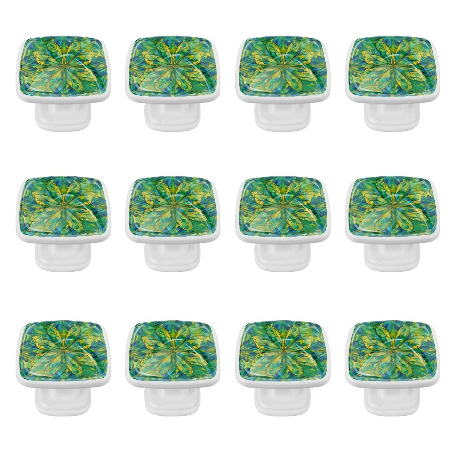 12-Pc,Square Kitchen Cabinet Handles,Knobs for Cabinets and Drawers ...