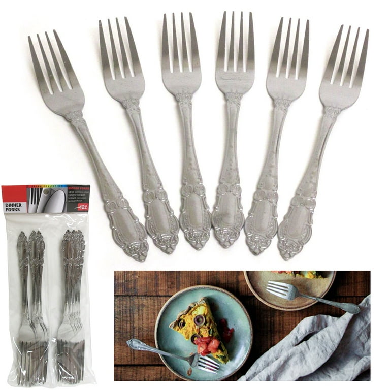 Loppdece 12 Pieces Dinner Knives,9 Inches Stainless Steel Dinner Knives  Set,Silverware Cutlery Table Knives,Knives Silverware for Home Restaurant
