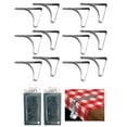 thumbnail image 1 of 12 Pc Stainless Steel Table Cloths Picnic Clamps Cover Clip Holder Tablecloth, 1 of 4
