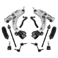 thumbnail image 1 of 12 Pc Suspension Kit Lower Control Arms, Tie Rod Ends with Bellow Boots, Sway Bar End Links, Upper Ball Joints Fits Ford Crown Victoria/Lincoln Town Car/Mercury Grand Marquis, 1 of 4