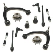 12 Pc Suspension Kit Upper Control Arms & Ball Joints Tie Rod Ends Sway Bars Lower Ball Joints Wheel Bearing & Hub Assembly Fits select 2007-2013 CHEVROLET SILVERADO, 2007-2014 CHEVROLET TAHOE