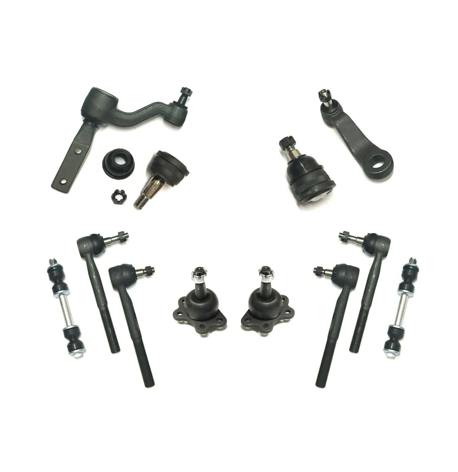 12 Pc Suspension Kit for 2WD Models Front Upper Lower Ball Joints Tie Rod Ends & Sway Bar Links Fits select: 1989-1990,1992 CHEVROLET GMT-400 C1500
