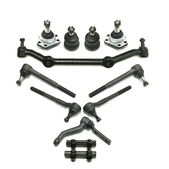 12 Pc Suspension & Steering Kit Ball Joints Inner Outer Tie Rods Adjusting Sleeves Center Link Idler Arm for 2WD Models Fits select: 1982-1995 CHEVROLET S TRUCK, 1983-1995 CHEVROLET BLAZER