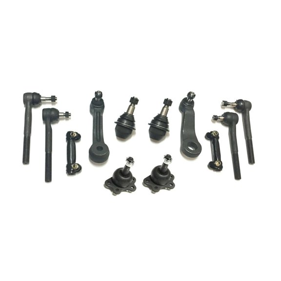 12 Pc Suspension & Steering Tie Rod Ends Adjusting Sleeves Ball Joints Idler Pitman Arm for Trucks 4x4 / 4WD / AWD Fits select: 1996-1999 CHEVROLET GMT-400, 1996-1999 CHEVROLET TAHOE