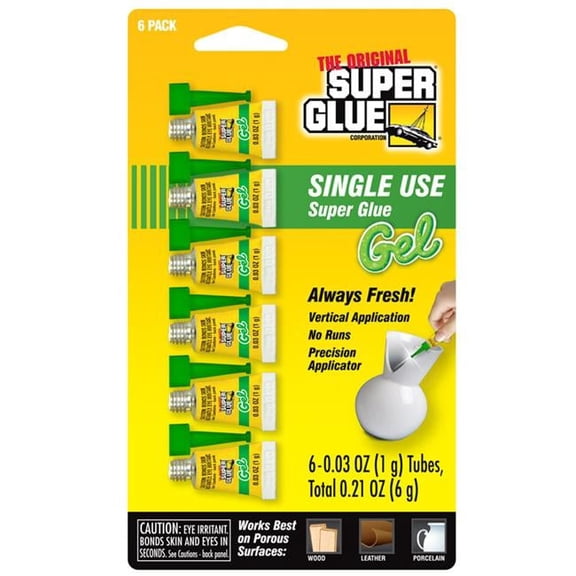 Super Glue The Original All Purpose High Strength Cyanoacrylate - Pack of 6, 12 Case per Pack