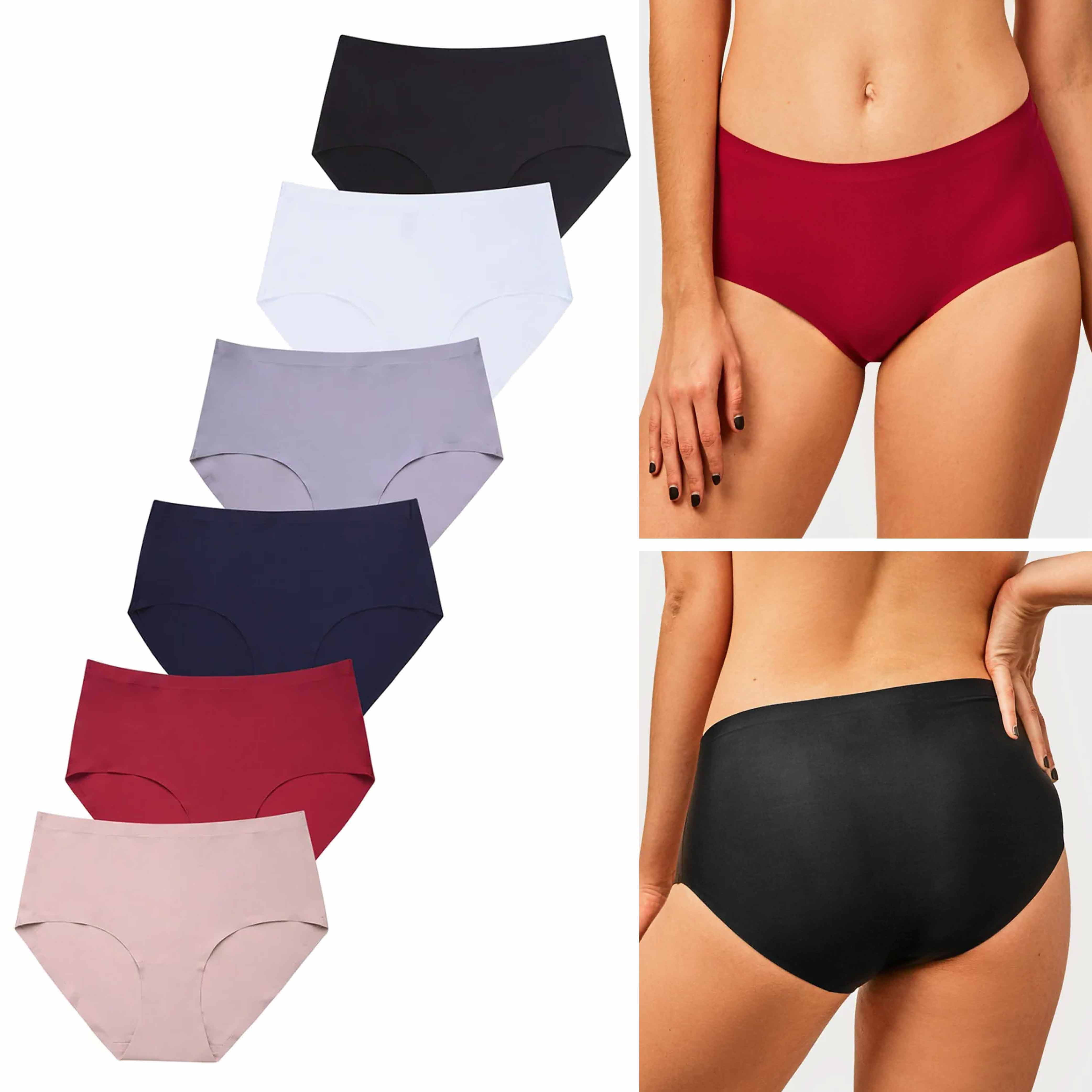 12 Pc Women's Brief Panties Underwear No Show Panty Hipster Seamless Line  XLarge