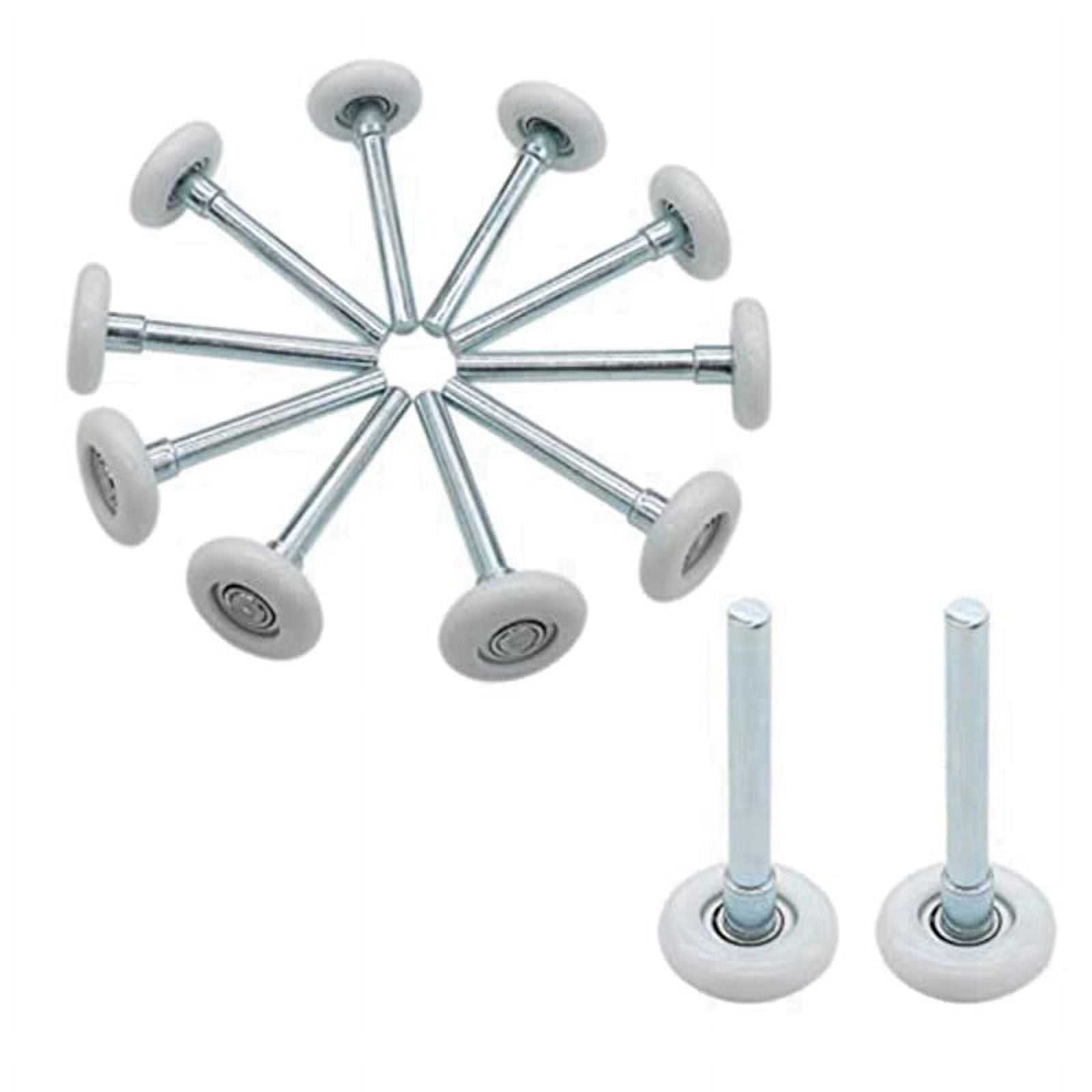 12 Pcs 1.8Inch Nylon Garage Door Roller 4Inch Stem, Quiet Garage Door