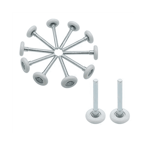 12 Pcs 1.8Inch Nylon Garage Door Roller 4Inch Stem, Quiet Wheels for Track Replacement