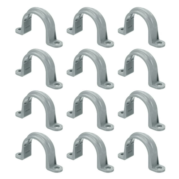 Plastic Conduit Clamp, Pipe Strap Conduit Strap Plastic Pipe Supports for Pipes Conduit Cables 1"