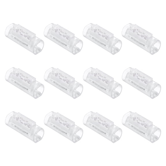 12 Pcs 1 Pin Wire Connectors 22-20 AWG No Strip Insulation Piercing Clips Electrical Connectors