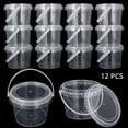 thumbnail image 1 of 12 Pcs 10 oz Slime Containers with Lids,Clear Plastic Storage Containers,Empty Bucket with Handles,Thickened Leakproof Slime Containers,Round Pot Jar for Diy Slime Making, 1 of 7