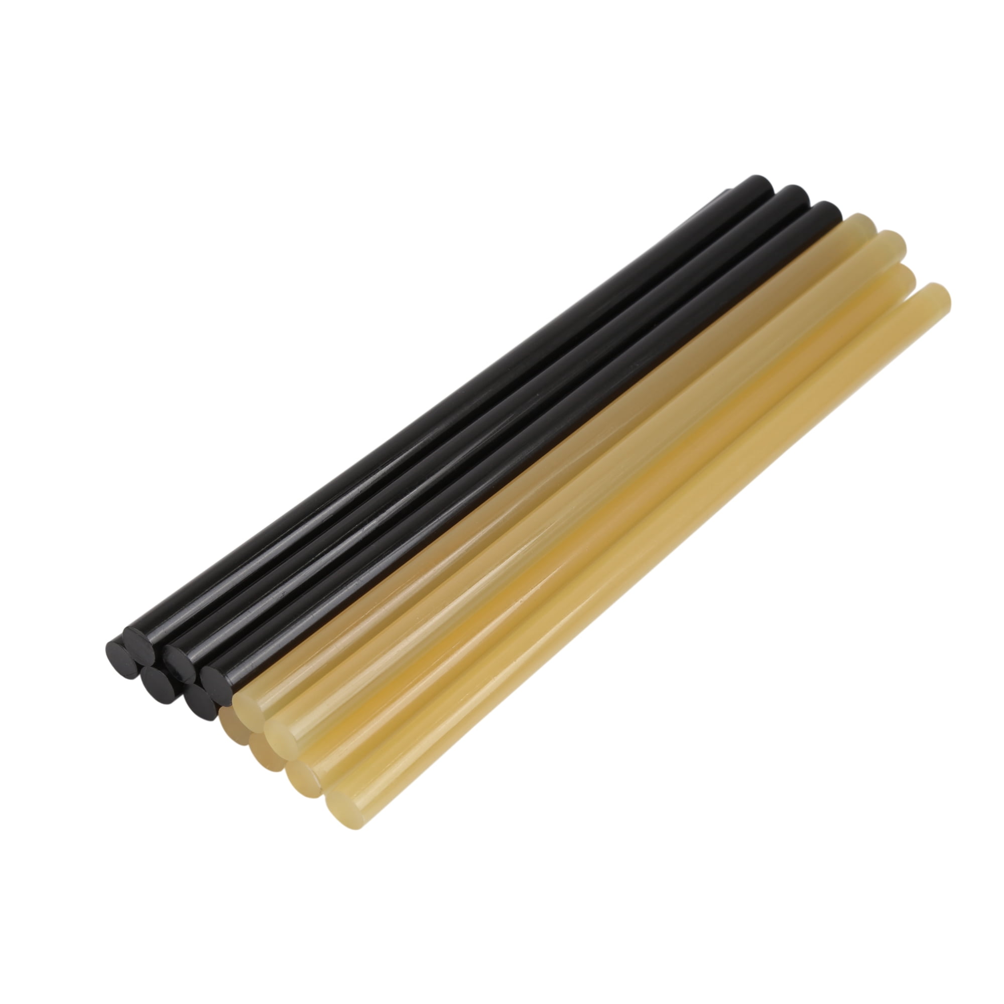 12 Pcs 11mm x 270mm Car Paintless Dent Repair Hot Melt Glue Sticks Black Yellow