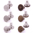thumbnail image 1 of 12 Pcs 17mm No Sew Instant Buttons Jeans Buttons Replacement Detachable Pants Button Pins Removable Metal Button to Extend or Reduce Pants Waist Size, 1 of 8