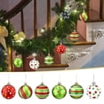thumbnail image 1 of 12 Pcs 2.4 Inch Christmas Ball Ornaments – Red and Green Plastic Christmas Balls for Tree Decoration, Shatterproof Hanging Ornaments for Home, Indoor Holiday & Party Décor, 1 of 8