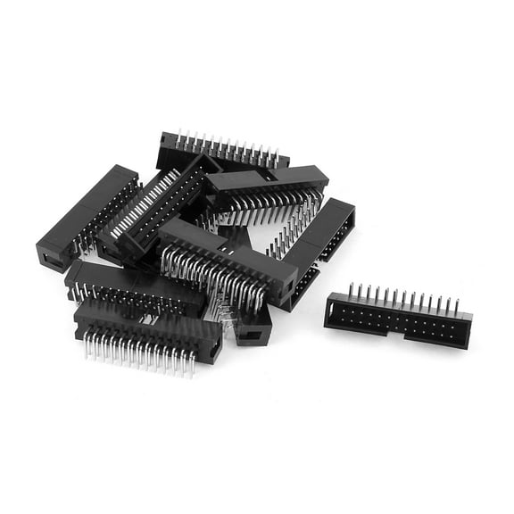 12 Pcs 2.54mm 2x13 26 Pin Right Angle Male Shrouded PCB Box header IDC Socket