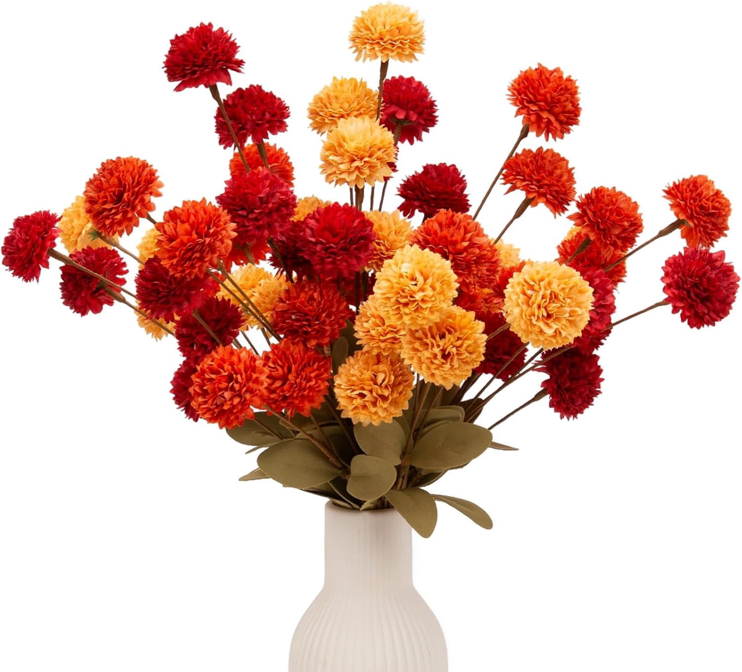 12 Pcs 20" Faux Kiku Flowers Fall Flowers Artificial for Decoration ...