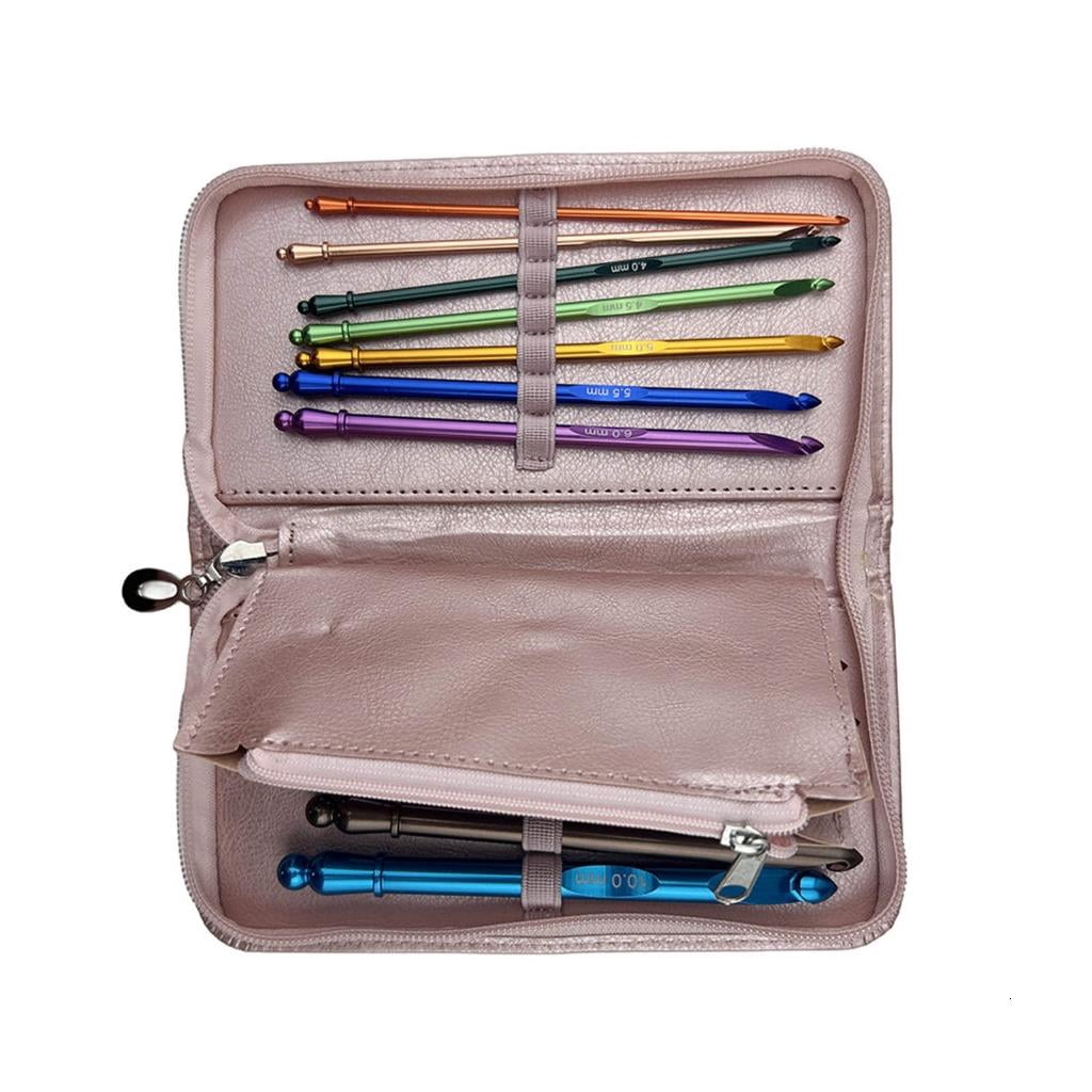 12 Pcs 3.0mm-10.0mm Crochet Needle Set Ergonomical Crochet Hook with Case Knitting Needle Crochet Supplies for Craft