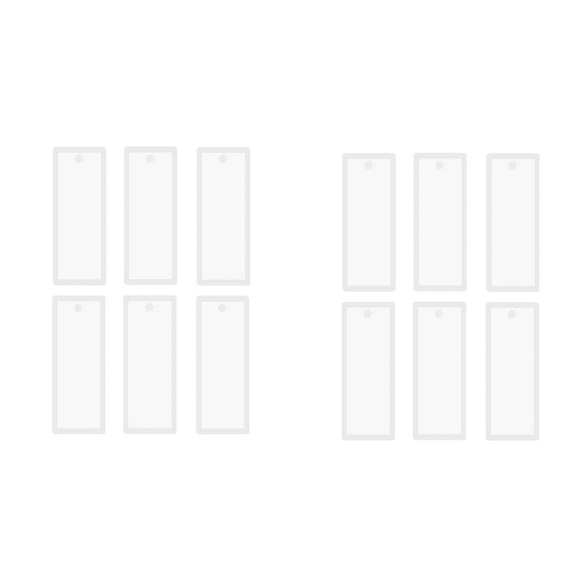 12 Pcs 3.7 Inch Rectangle Silicone Bookmark Mold DIY Bookmark Mould