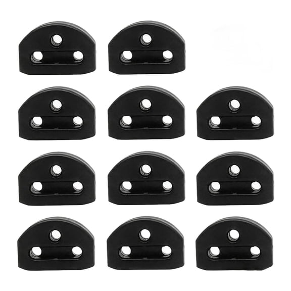 12 Pcs 3 Hole Guitar String Ties Bridge Beads Classical Guitar Pegs Durable Plastic for Folk Guitar Musicians