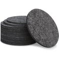 thumbnail image 1 of 12 Pcs 4 Inch Round Felt Drink Coasters – Thickened & Super Absorbent Grey Mats, Non-Slip Tabletop Protection for Home Decor, Coffee Tables, Kitchen & Living Room Use, 1 of 6