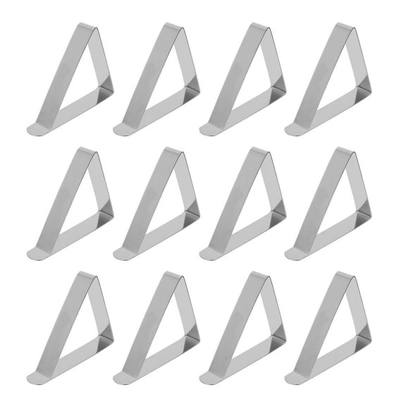 NIAIZEK 12-Pack Stainless Steel Tablecloth Clips, Heavy Duty Windproof Clips for Outdoor and Indoor Use, and Strong Hold