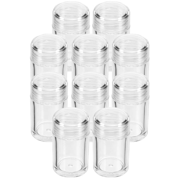 FELTECHELECTR Powder Box Transparent 12Pcs 1.2x1.1x1.1in Plastic Makeup Container