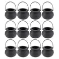 thumbnail image 1 of 12 Pcs 5x7cm Candy Jars Kettles Witch Cauldron Handheld Candy Bucket For Halloween Party Hanging Props (black), 1 of 3