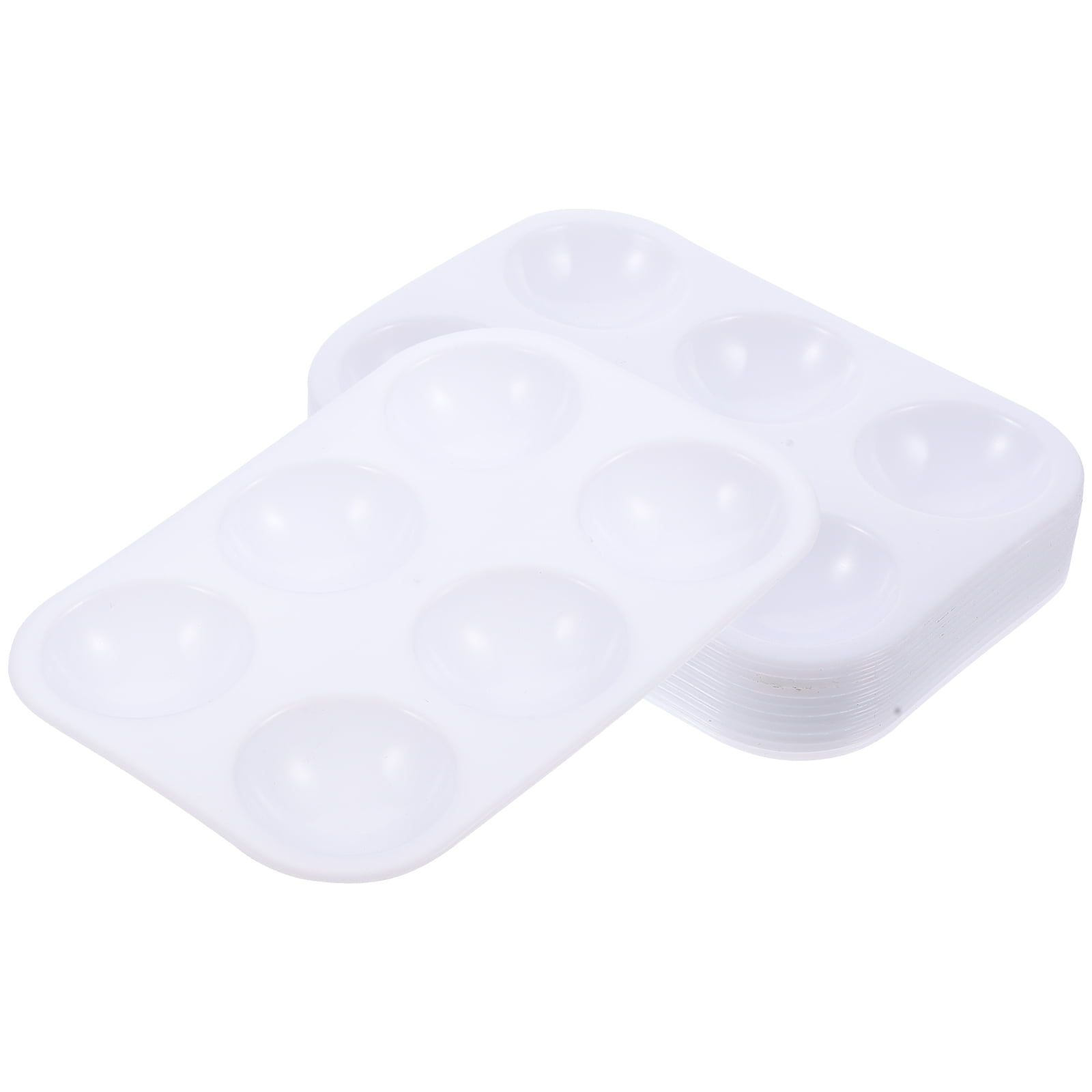 12 Pcs 6grid Rectangular Palette DIY Painting Gouache Acrylic (12pcs