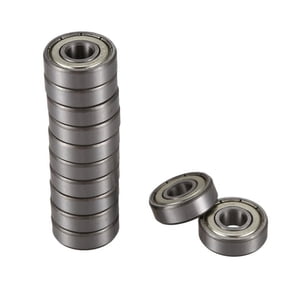 12 Pcs 608Z 22mm x 8mm x 7mm Single Deep Groove Ball Bearing
