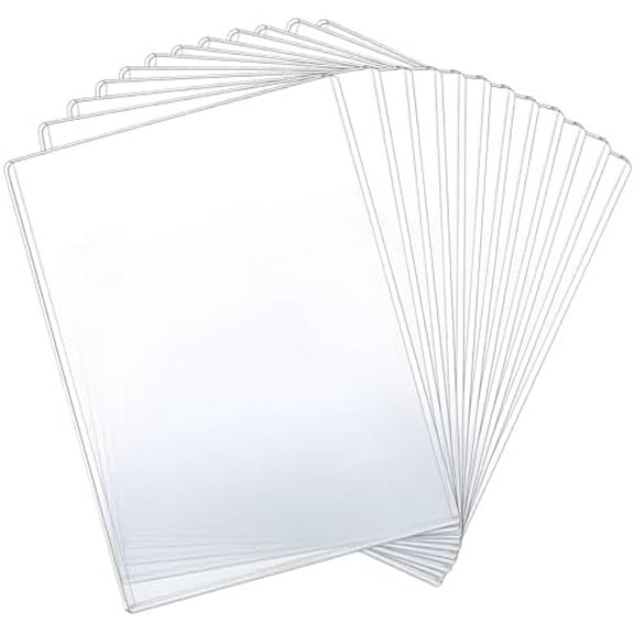 12 Pcs 8 1/2" x 11" Rigid Print Protectors - Clear Toploaders - Hard Plastic Document & Photo Sleeves - Birth Certificate Protector$$Office