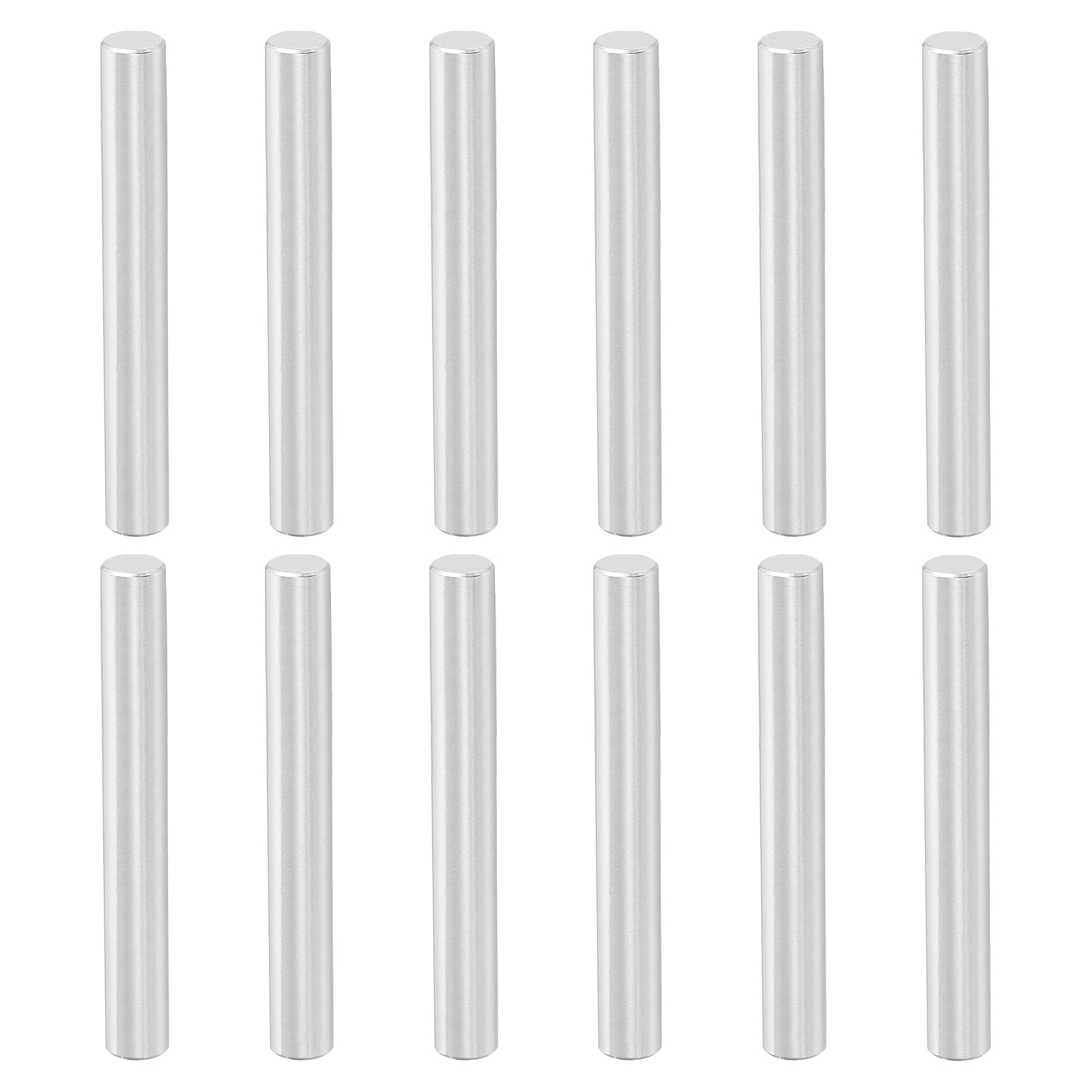 12 Pcs 8 x 75 mm 316 Stainless Steel Dowel Pins, Cylindrical Shelf Support Peg Pin, Silver Tone