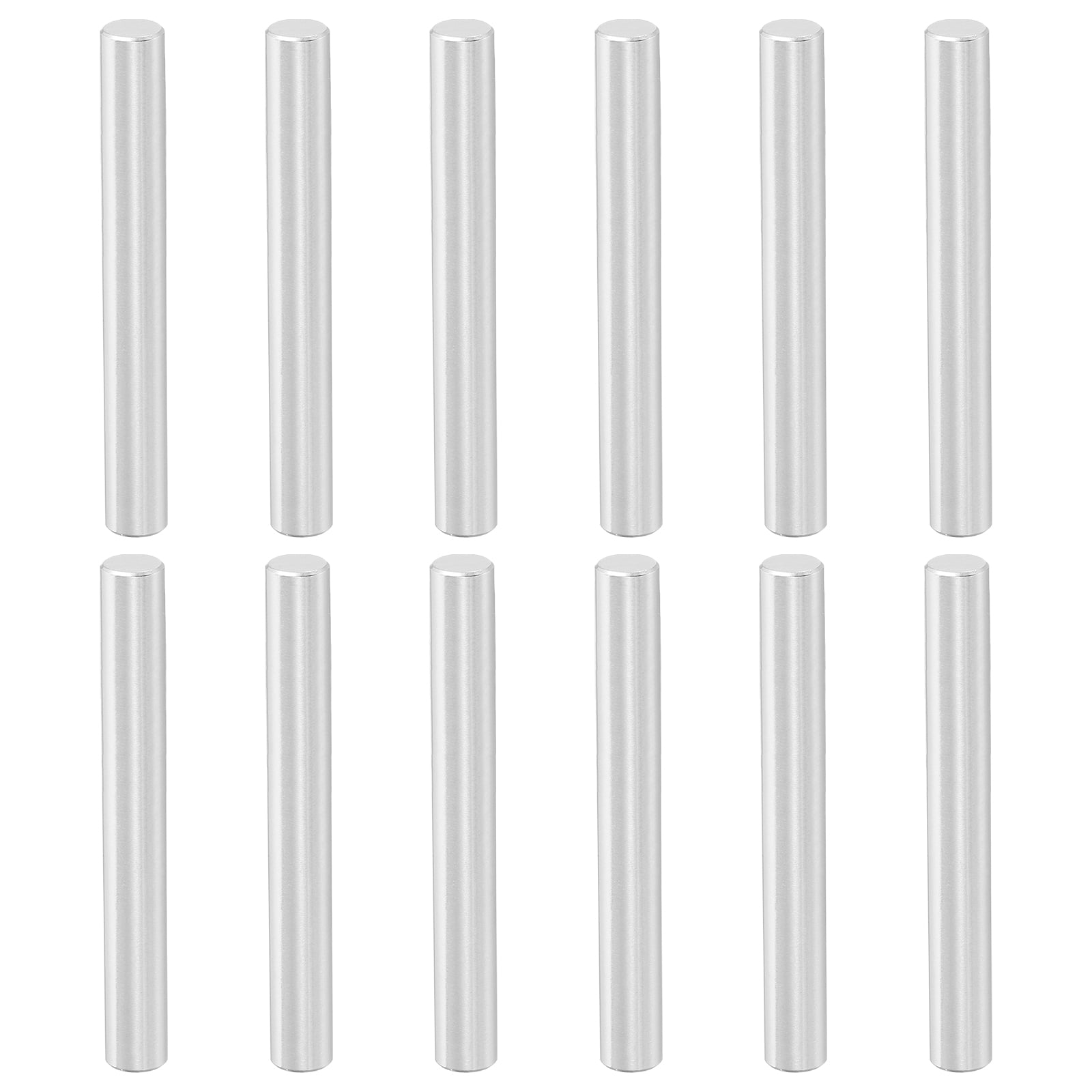 12 Pcs 8 x 80 mm 316 Stainless Steel Dowel Pins, Cylindrical Shelf Support Peg Pin, Silver Tone