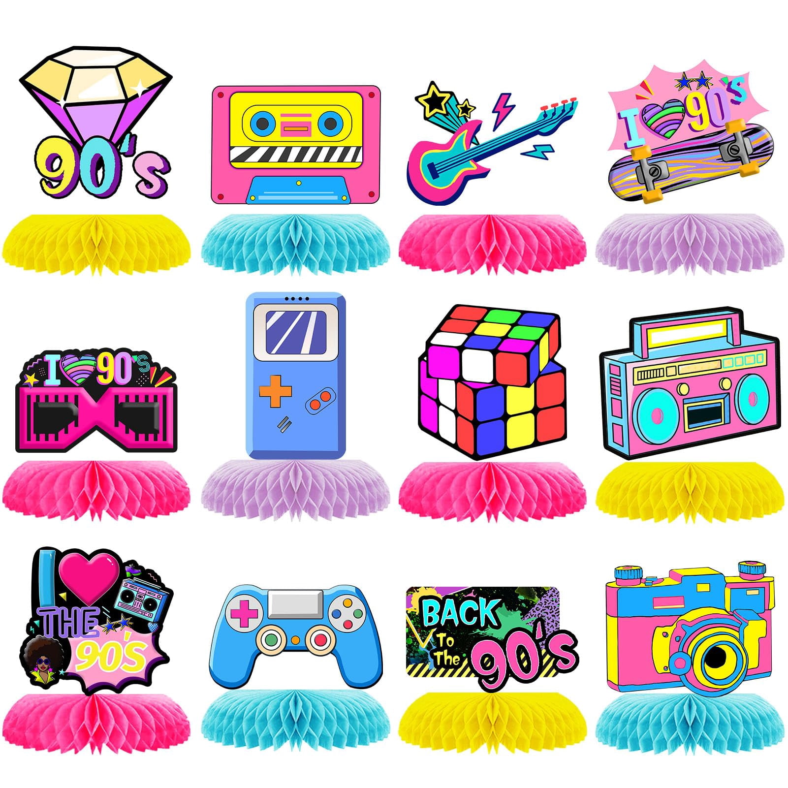 80s 90s Party Decorations Retro 1980s Hip Hop Party Chinco...