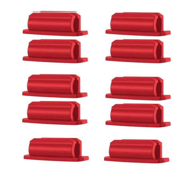 12-Pack Adhesive Pen Holders for Dry Erase Markers, Pencils, and Clipboards – Stick- Single Pen and Pencil Holders for Desk Organization