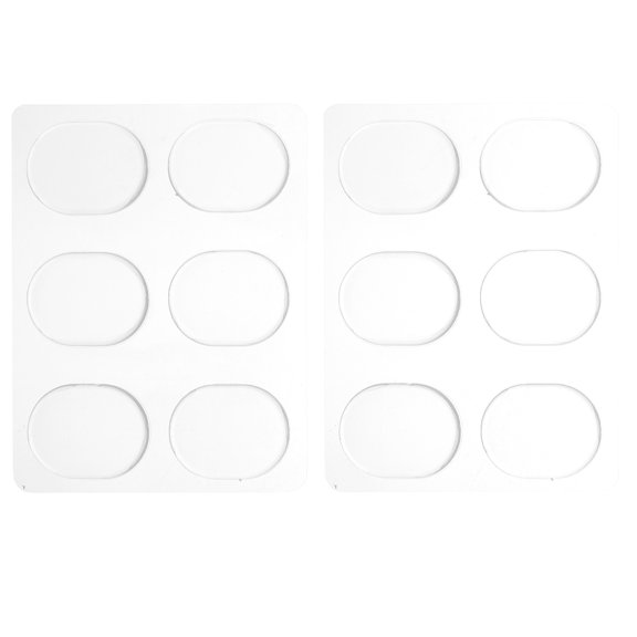 OUNONA Clear Silicone Drum Mute Pads with Strong Self-Adhesive for Snare Drum Noise Reduction and Practice Sessions