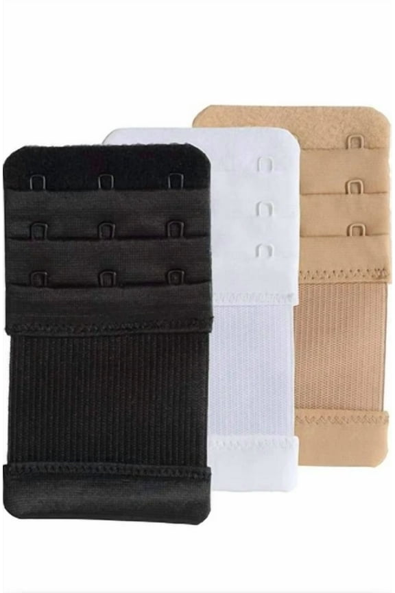 12 Pcs Adjustable Bra Extender 3 Hooks With Elastic Underwear Strap Extension