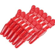 12 Pcs Alligator Clips for Hair Styling Matte Alligator Crocodile Clips for Women Hair SectioningRed