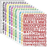 12 Pcs Alphanumeric Sticker,Digital Combination DIY Stickers,Large Self-Adhesive Waterproof Stickers,Colorful Alphabet Decals Pack,Stickers for Scrapbook Mailbox Luggage Cup Laptop Decor