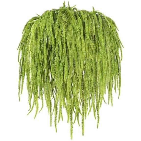 12 Pcs Amaranthus Artificial Flower Artificial Hanging Amaranthus Faux String of Pearls Plant Wall Hanging Decor for Wedding Floral Arrangement Home Garden Decor Party Supplies (Green)